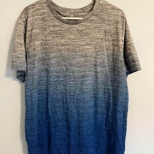 American Eagle Outfitters Gray and Blue Ombre T-Shirt